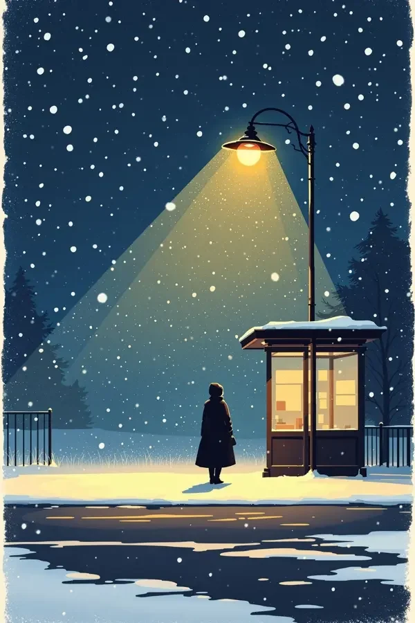 雪夜候车人 电影海报